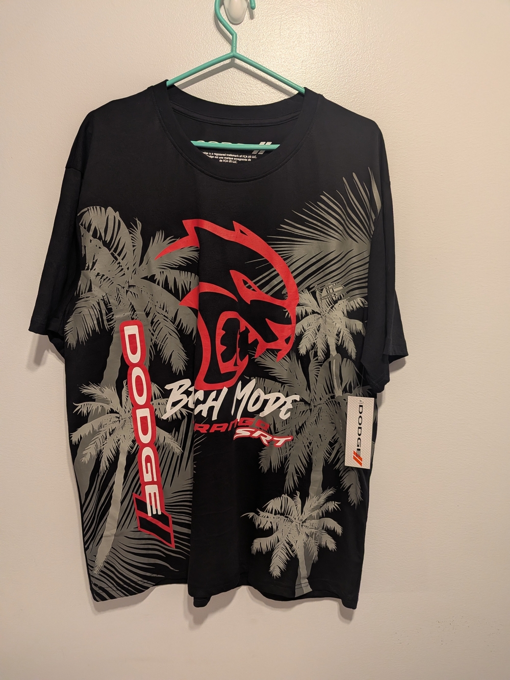 Dodge Men’s Black 'Beach Mode' Graphic Short-Sleeve Tee
